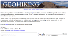 Tablet Screenshot of geohiking.com